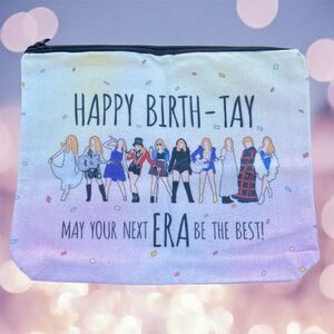 NWOT New Taylor Swift Cloth Cosmetic/Makeup/Storage/Jewelry/Pencil Case Birthtay